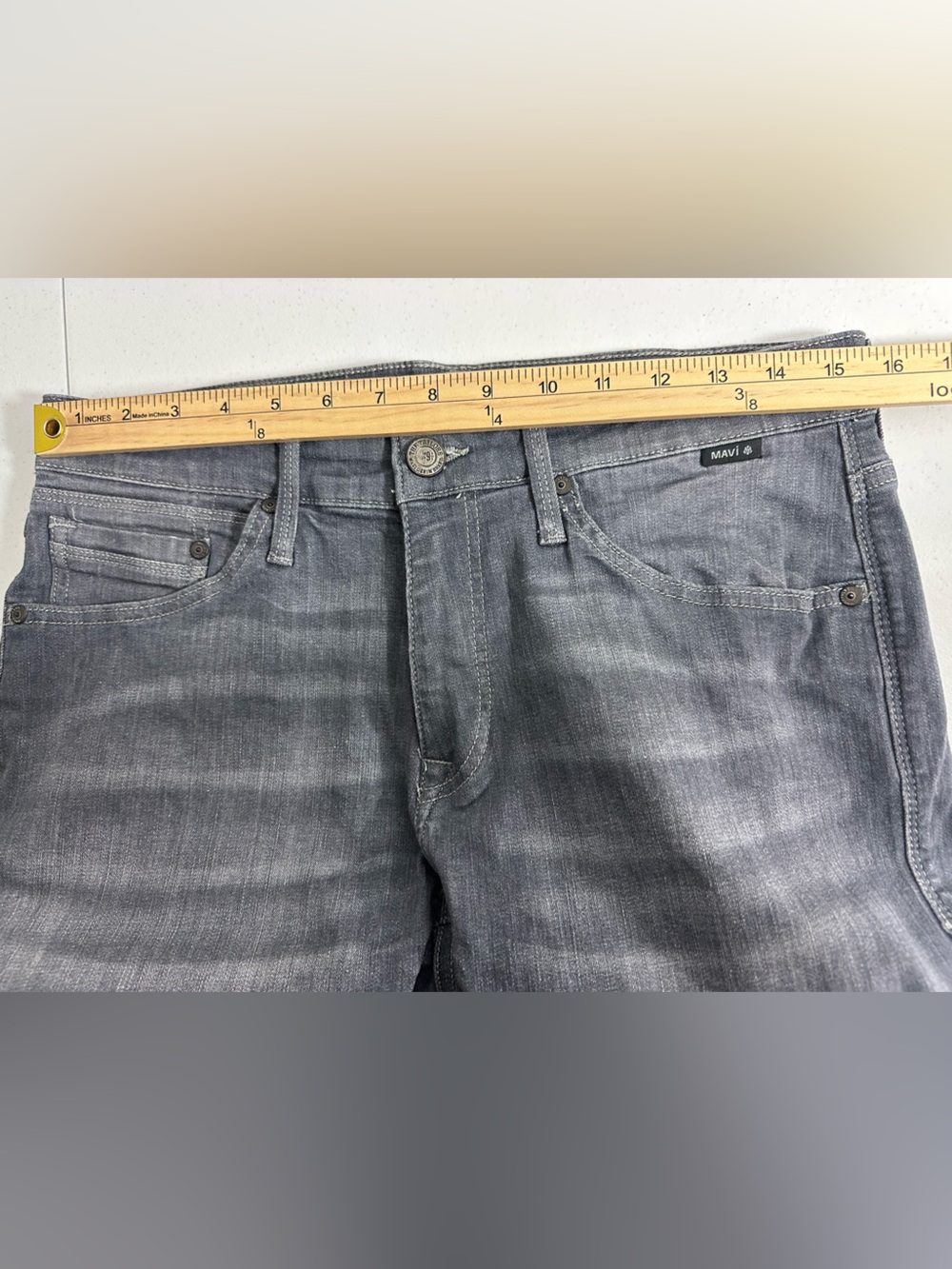 Mavi Jake Slim Leg Jeans Men’s Dark Gray Denim Size 31/30 Stretch - Picture 11 of 14